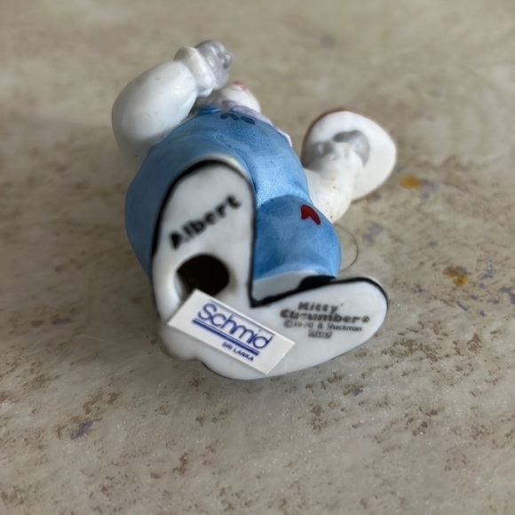 Vintage Schmid Kitty Cucumber Figurine Albert Artist 1990 - Picture 4 of 6